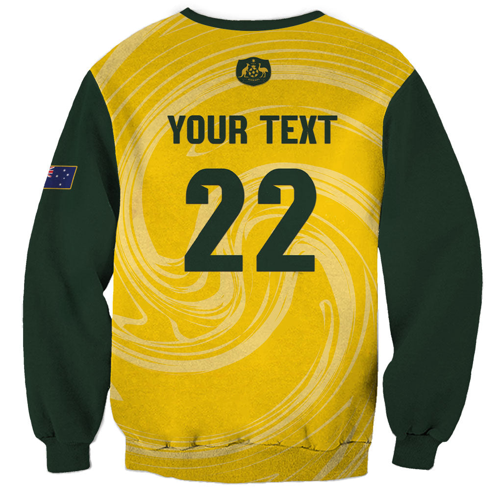 Australia Socceroos 2026 Custom Sweatshirt Golden Sporty Style