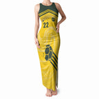 Australia Socceroos 2026 Custom Tank Maxi Dress Golden Sporty Style