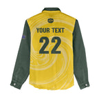 Australia Socceroos 2026 Custom Women Casual Shirt Golden Sporty Style