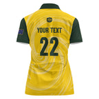 Australia Socceroos 2026 Custom Women Polo Shirt Golden Sporty Style