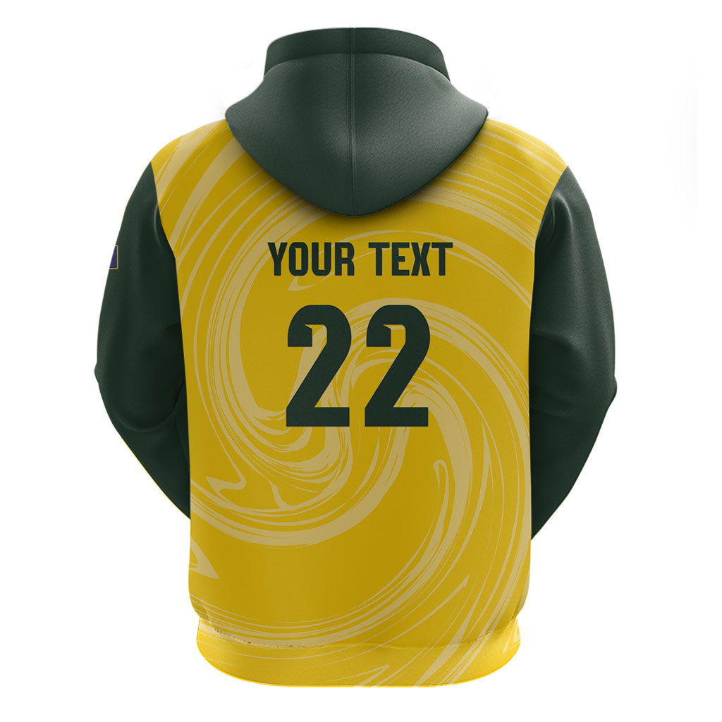 Australia Socceroos 2026 Custom Zip Hoodie Golden Sporty Style