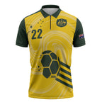 Australia Socceroos 2026 Custom Zipper Polo Shirt Golden Sporty Style