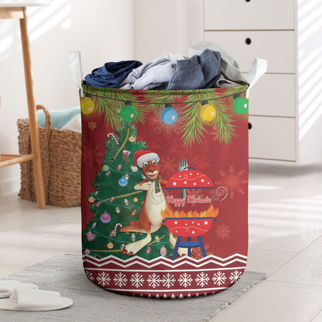 Australia Christmas In July Laundry Basket Happy Chrissie Kangaroo Barbie