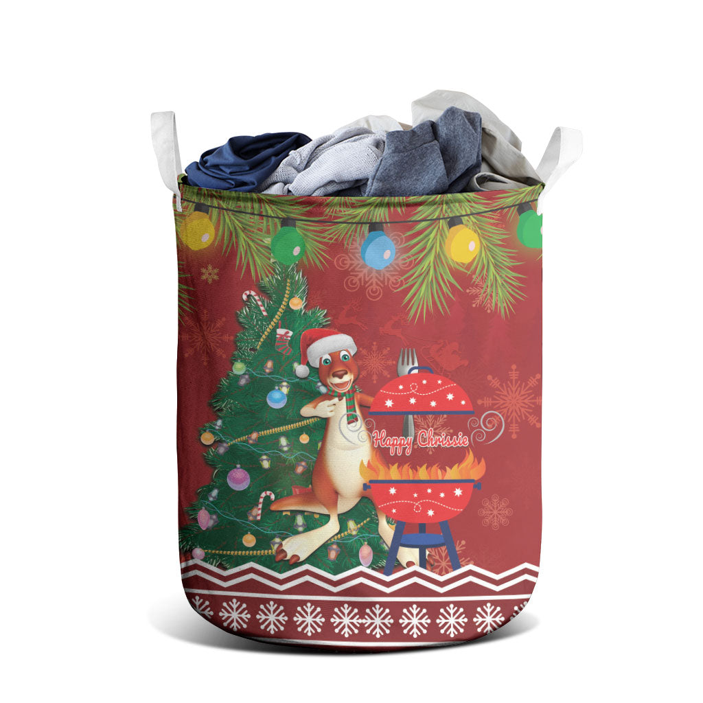Australia Christmas In July Laundry Basket Happy Chrissie Kangaroo Barbie