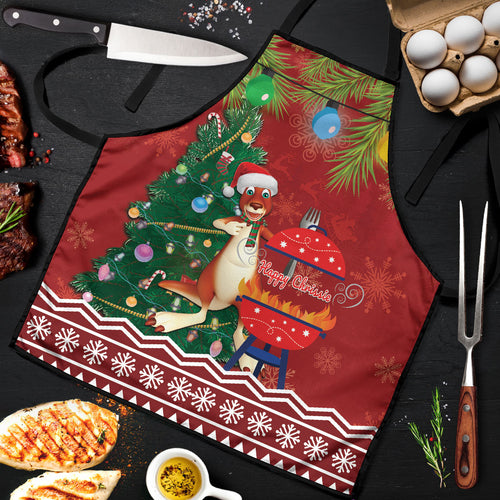 Australia Christmas In July Apron Happy Chrissie Kangaroo Barbie