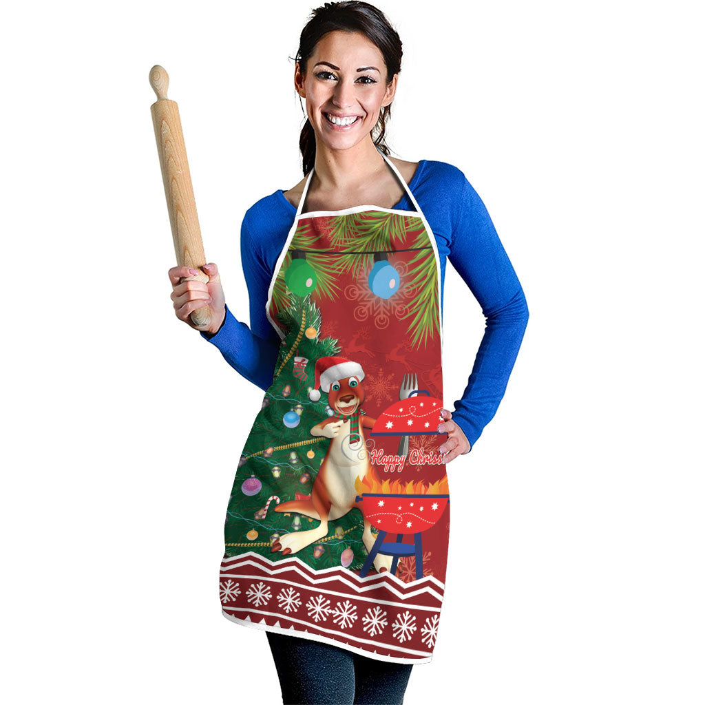 Australia Christmas In July Apron Happy Chrissie Kangaroo Barbie