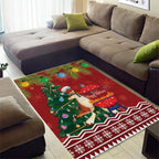Australia Christmas In July Area Rug Happy Chrissie Kangaroo Barbie