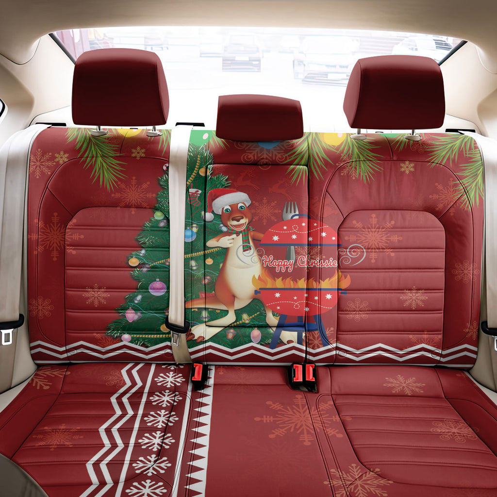 Australia Christmas In July Back Car Seat Cover Happy Chrissie Kangaroo Barbie