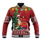 Australia Christmas In July Baseball Jacket Happy Chrissie Kangaroo Barbie