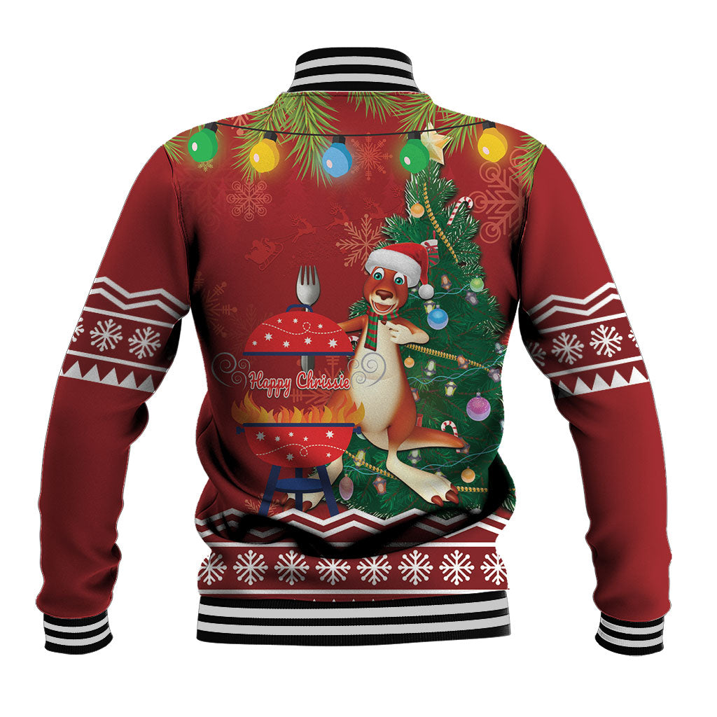 Australia Christmas In July Baseball Jacket Happy Chrissie Kangaroo Barbie