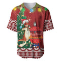 Australia Christmas In July Baseball Jersey Happy Chrissie Kangaroo Barbie