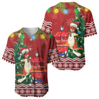 Australia Christmas In July Baseball Jersey Happy Chrissie Kangaroo Barbie