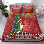 Australia Christmas In July Bedding Set Happy Chrissie Kangaroo Barbie