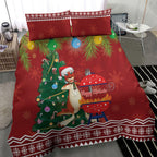 Australia Christmas In July Bedding Set Happy Chrissie Kangaroo Barbie