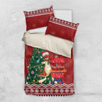 Australia Christmas In July Bedding Set Happy Chrissie Kangaroo Barbie