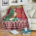 Australia Christmas In July Blanket Happy Chrissie Kangaroo Barbie