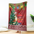 Australia Christmas In July Blanket Happy Chrissie Kangaroo Barbie