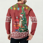 Australia Christmas In July Button Sweatshirt Happy Chrissie Kangaroo Barbie