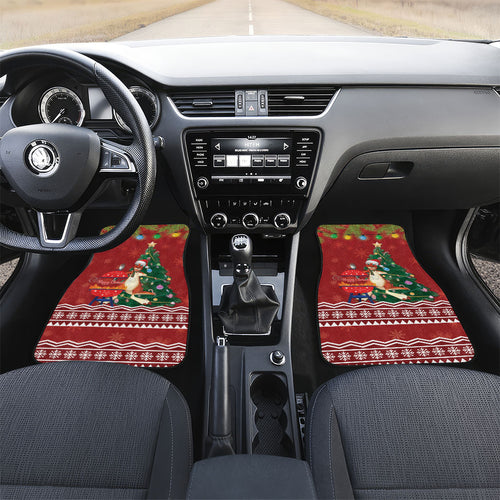 Australia Christmas In July Car Mats Happy Chrissie Kangaroo Barbie