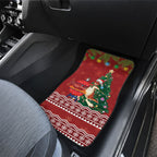 Australia Christmas In July Car Mats Happy Chrissie Kangaroo Barbie