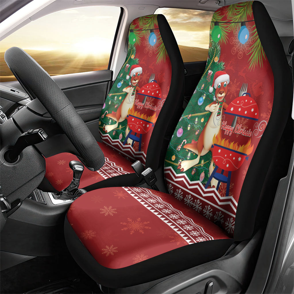 Australia Christmas In July Car Seat Cover Happy Chrissie Kangaroo Barbie