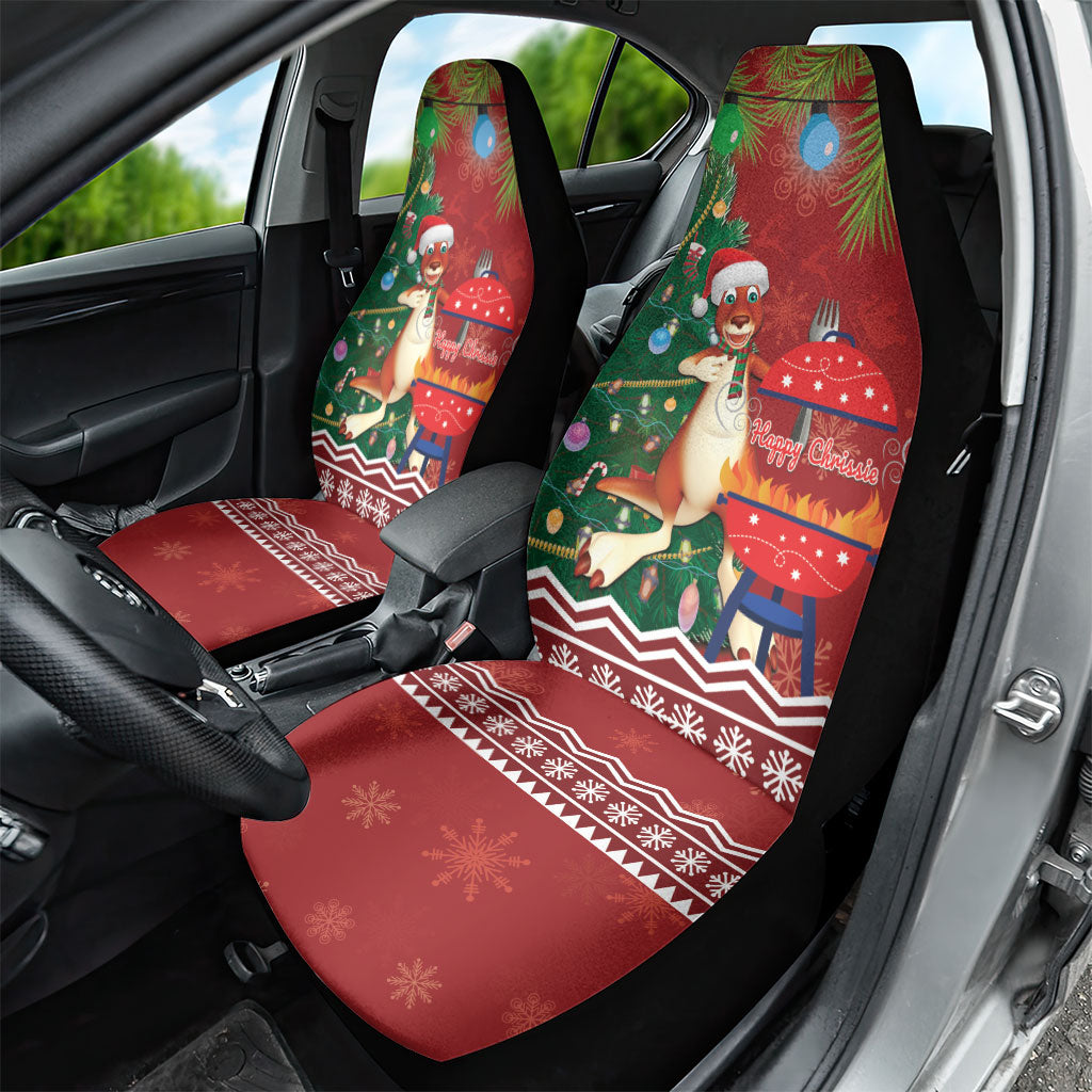 Australia Christmas In July Car Seat Cover Happy Chrissie Kangaroo Barbie