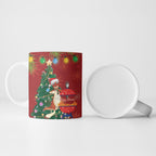 Australia Christmas In July Ceramic Mug Happy Chrissie Kangaroo Barbie