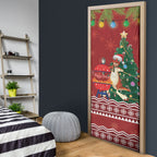 Australia Christmas In July Door Cover Happy Chrissie Kangaroo Barbie