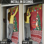 Australia Christmas In July Door Cover Happy Chrissie Kangaroo Barbie