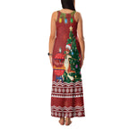 Australia Christmas In July Family Matching Tank Maxi Dress and Hawaiian Shirt Happy Chrissie Kangaroo Barbie