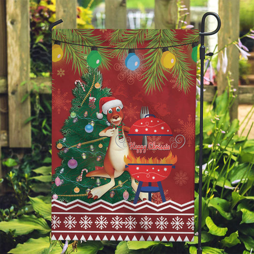 Australia Christmas In July Garden Flag Happy Chrissie Kangaroo Barbie