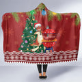 Australia Christmas In July Hooded Blanket Happy Chrissie Kangaroo Barbie