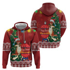 Australia Christmas In July Hoodie Happy Chrissie Kangaroo Barbie