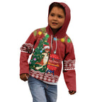 Australia Christmas In July Kid Hoodie Happy Chrissie Kangaroo Barbie