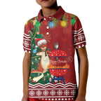 Australia Christmas In July Kid Polo Shirt Happy Chrissie Kangaroo Barbie