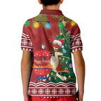 Australia Christmas In July Kid Polo Shirt Happy Chrissie Kangaroo Barbie