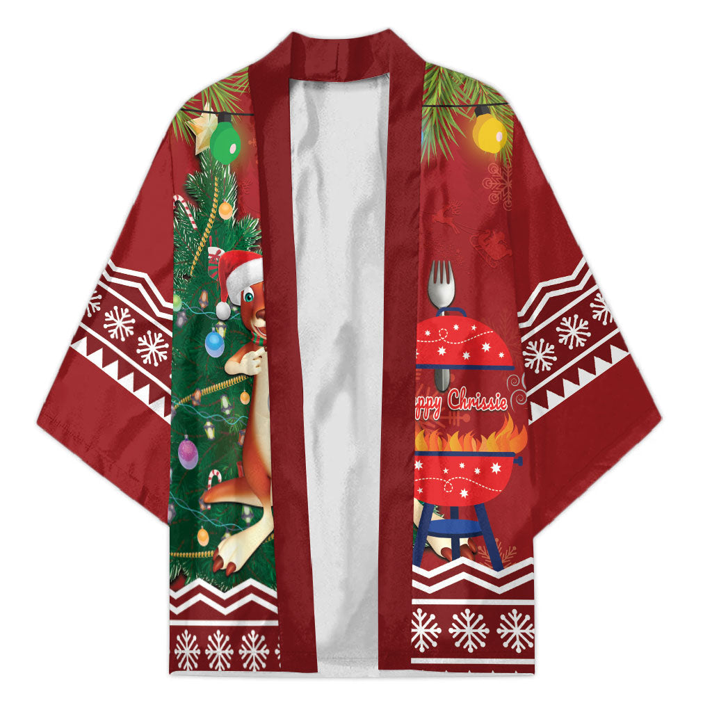 Australia Christmas In July Kimono Happy Chrissie Kangaroo Barbie