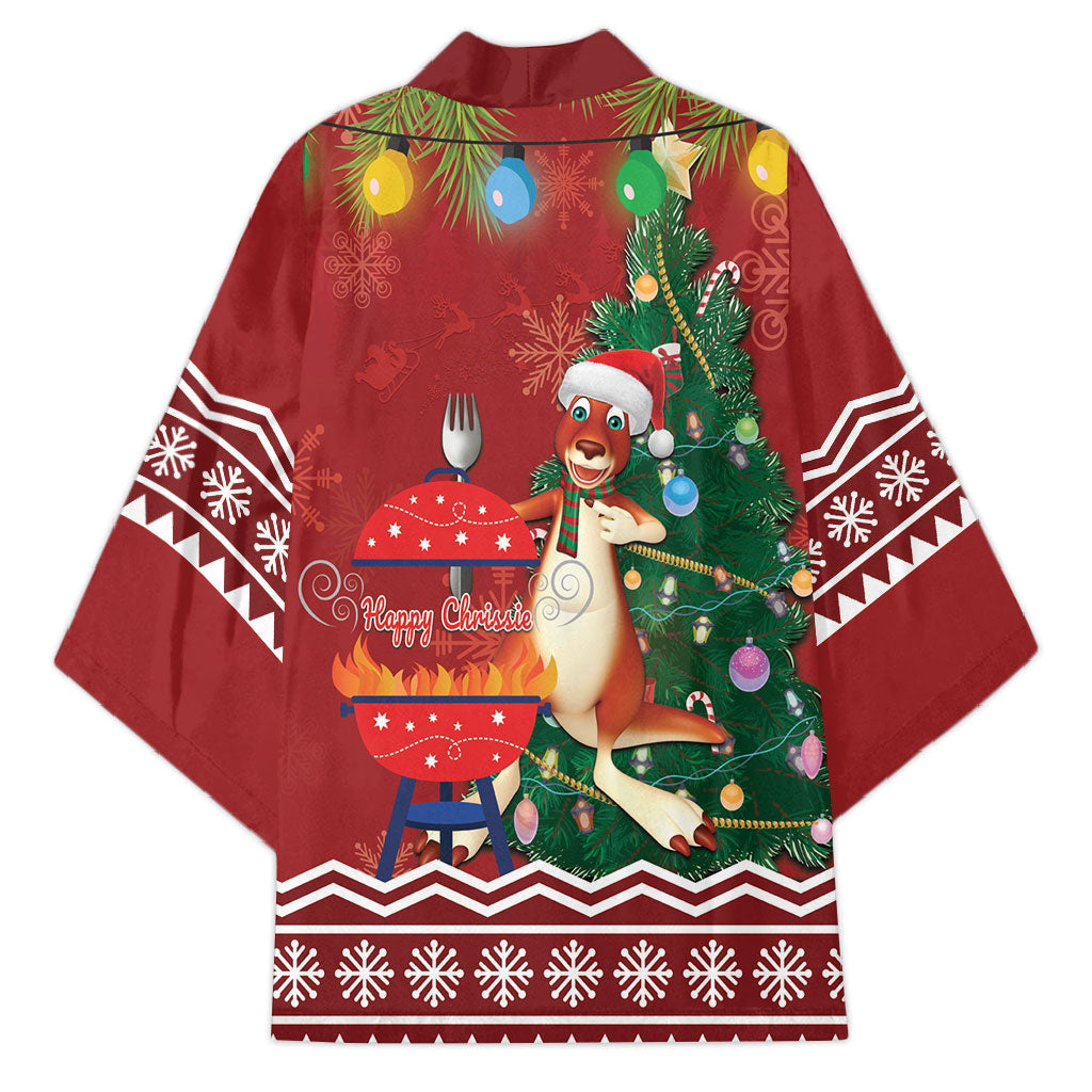 Australia Christmas In July Kimono Happy Chrissie Kangaroo Barbie