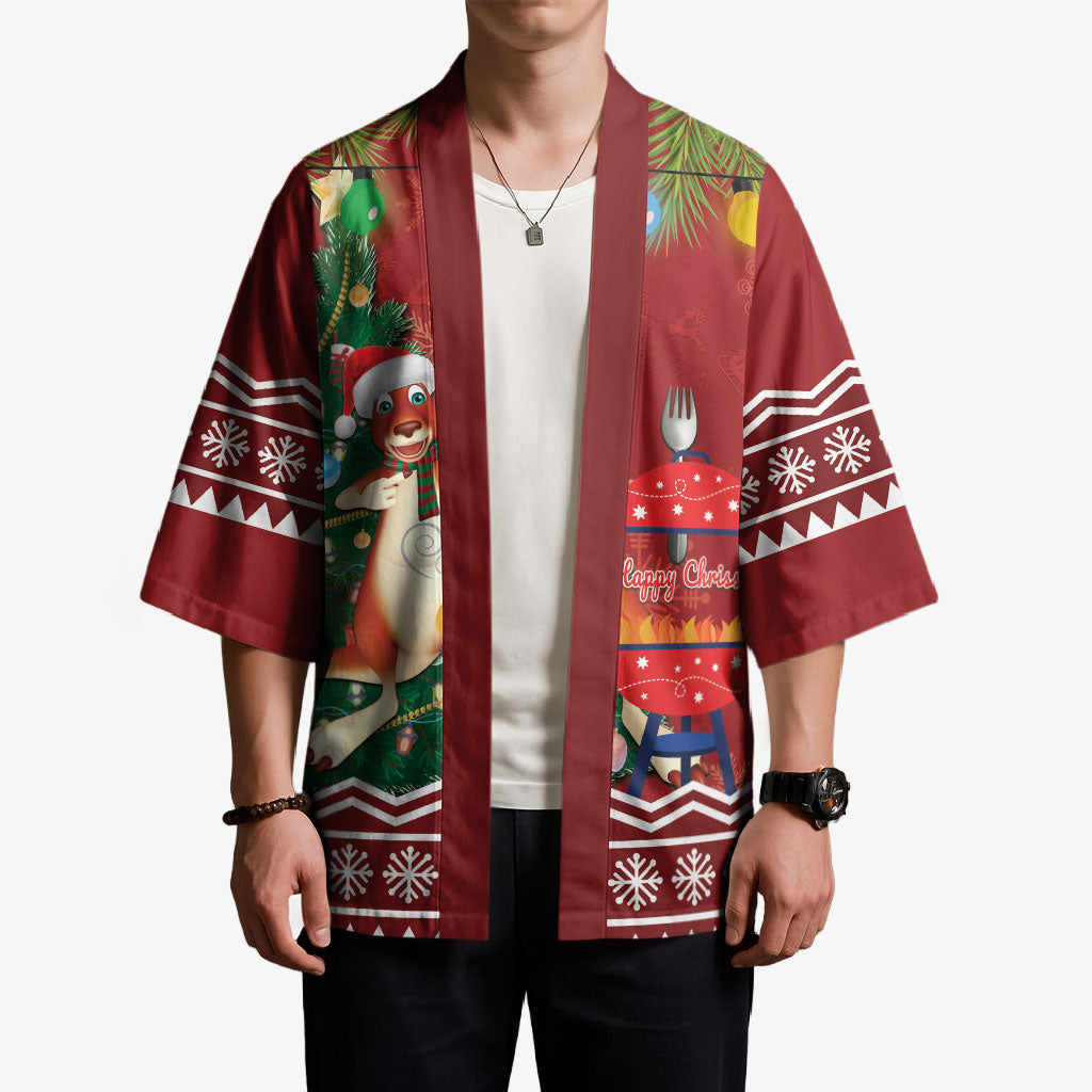 Australia Christmas In July Kimono Happy Chrissie Kangaroo Barbie