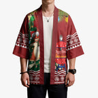 Australia Christmas In July Kimono Happy Chrissie Kangaroo Barbie