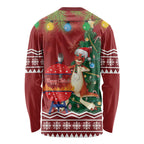 Australia Christmas In July Long Sleeve Shirt Happy Chrissie Kangaroo Barbie