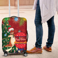 Australia Christmas In July Luggage Cover Happy Chrissie Kangaroo Barbie