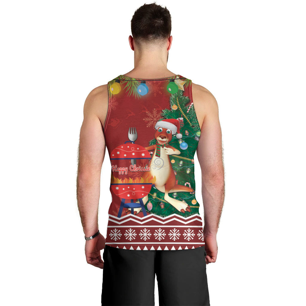 Australia Christmas In July Men Tank Top Happy Chrissie Kangaroo Barbie