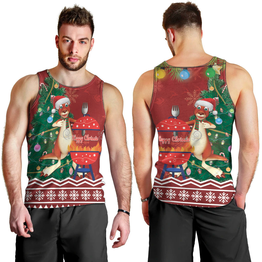 Australia Christmas In July Men Tank Top Happy Chrissie Kangaroo Barbie