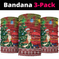 Australia Christmas In July Neck Gaiter Happy Chrissie Kangaroo Barbie