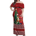 Australia Christmas In July Off Shoulder Maxi Dress Happy Chrissie Kangaroo Barbie