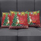 Australia Christmas In July Pillow Cover Happy Chrissie Kangaroo Barbie