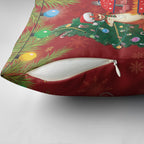 Australia Christmas In July Pillow Cover Happy Chrissie Kangaroo Barbie