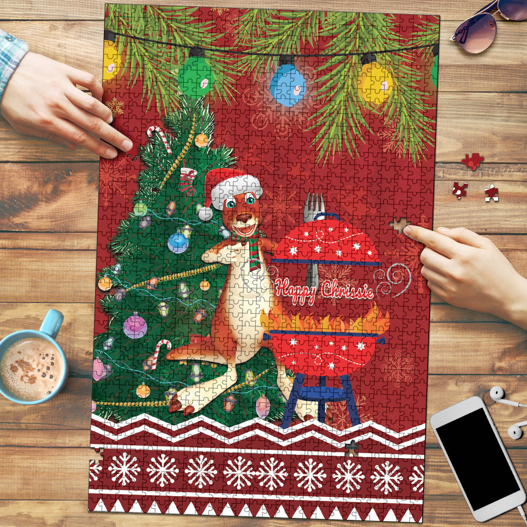 Australia Christmas In July Puzzle Happy Chrissie Kangaroo Barbie