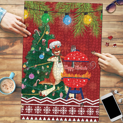 Australia Christmas In July Puzzle Happy Chrissie Kangaroo Barbie